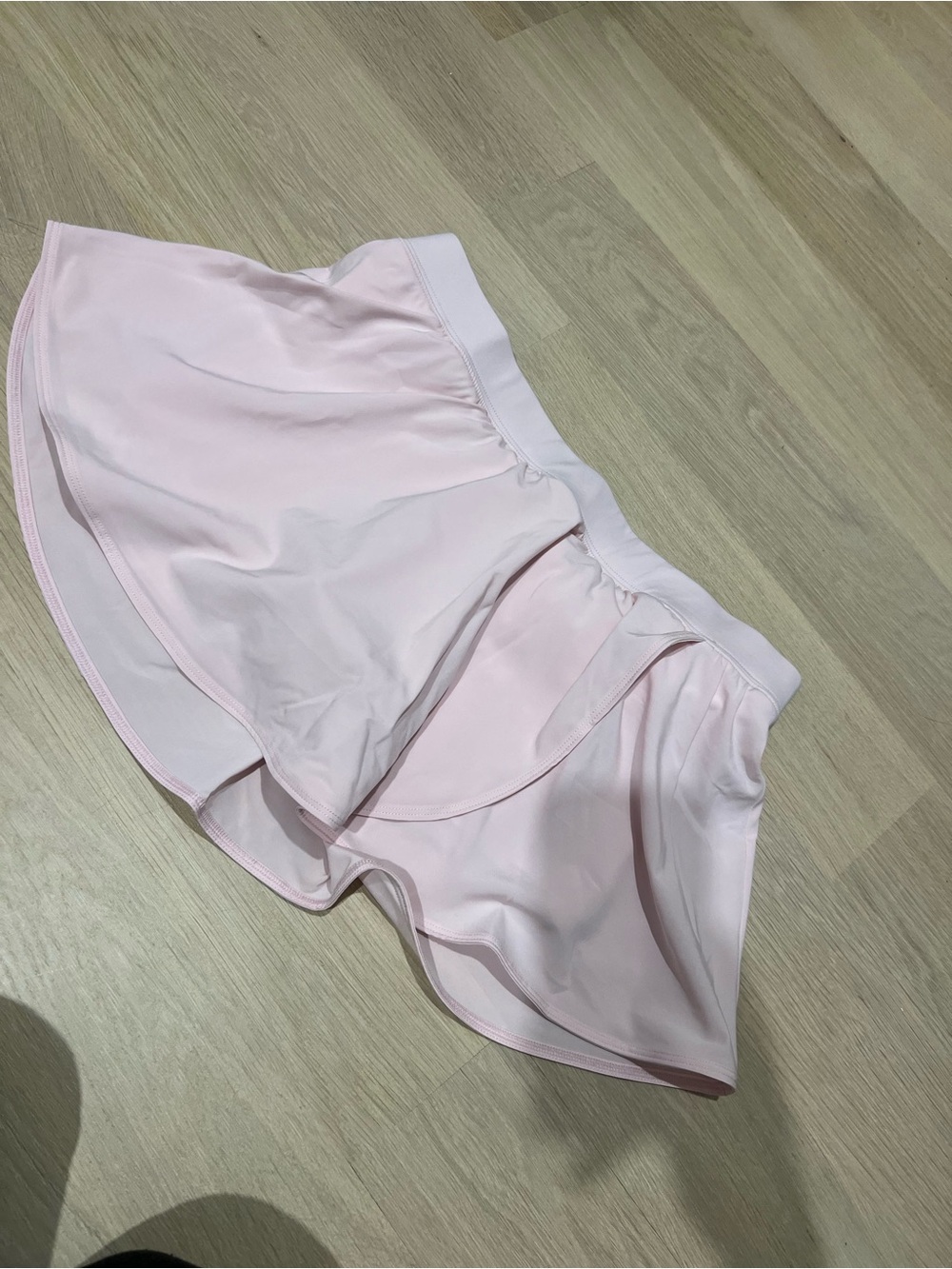 Gilly Hicks Pale Pink Layered Ruffle Skater Skirt